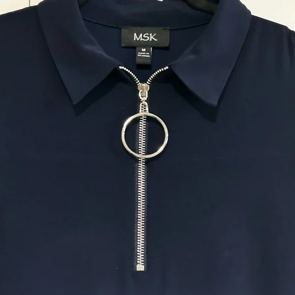 MSK Dark Blue Sleeveless Dress - Picture 2 of 2